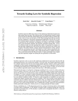 Towards Scaling Laws for Symbolic Regression