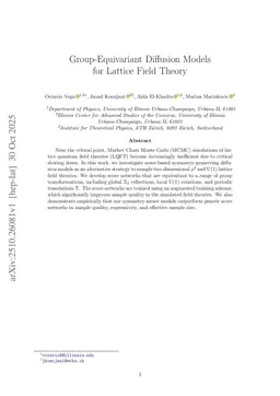Group-Equivariant Diffusion Models for Lattice Field Theory