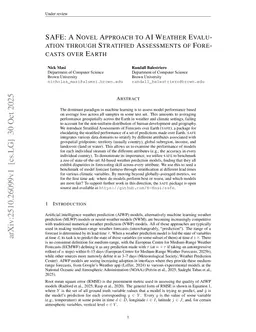 SAFE: A Novel Approach to AI Weather Evaluation through Stratified Assessments of Forecasts over Earth