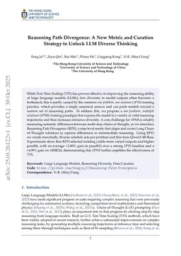 Reasoning Path Divergence: A New Metric and Curation Strategy to Unlock LLM Diverse Thinking