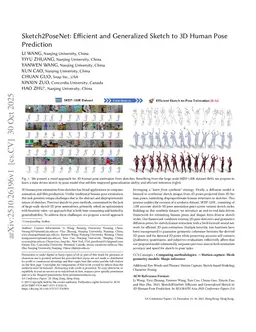 Sketch2PoseNet: Efficient and Generalized Sketch to 3D Human Pose Prediction