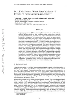 Do LLMs Signal When They're Right? Evidence from Neuron Agreement