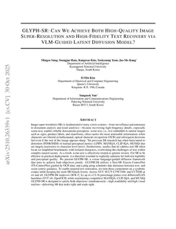 GLYPH-SR: Can We Achieve Both High-Quality Image Super-Resolution and High-Fidelity Text Recovery via VLM-guided Latent Diffusion Model?