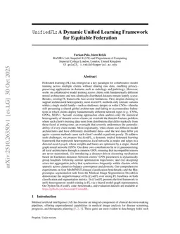 UnifiedFL: A Dynamic Unified Learning Framework for Equitable Federation