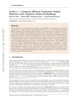 Scales++: Compute Efficient Evaluation Subset Selection with Cognitive Scales Embeddings