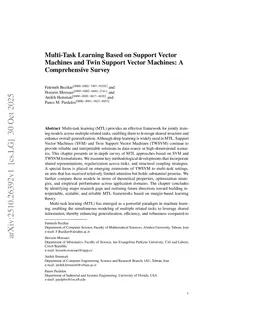 Multi-Task Learning Based on Support Vector Machines and Twin Support Vector Machines: A Comprehensive Survey