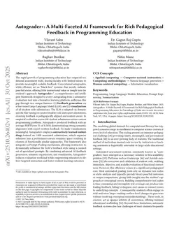 Autograder+: A Multi-Faceted AI Framework for Rich Pedagogical Feedback in Programming Education