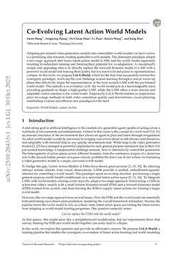 Co-Evolving Latent Action World Models