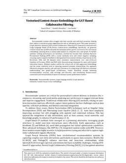 Vectorized Context-Aware Embeddings for GAT-Based Collaborative Filtering