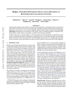 ReSpec: Towards Optimizing Speculative Decoding in Reinforcement Learning Systems