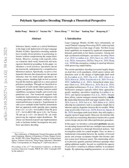 Polybasic Speculative Decoding Through a Theoretical Perspective