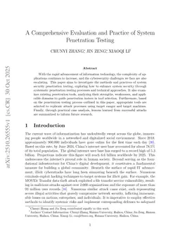A Comprehensive Evaluation and Practice of System Penetration Testing