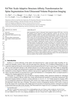 SA$^{2}$Net: Scale-Adaptive Structure-Affinity Transformation for Spine Segmentation from Ultrasound Volume Projection Imaging