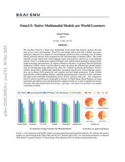Emu3.5: Native Multimodal Models are World Learners