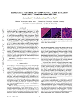 ResMatching: Noise-Resilient Computational Super-Resolution via Guided Conditional Flow Matching