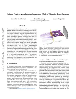 Spiking Patches: Asynchronous, Sparse, and Efficient Tokens for Event Cameras