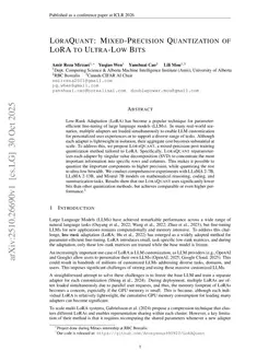 LoRAQuant: Mixed-Precision Quantization of LoRA to Ultra-Low Bits