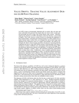 Value Drifts: Tracing Value Alignment During LLM Post-Training