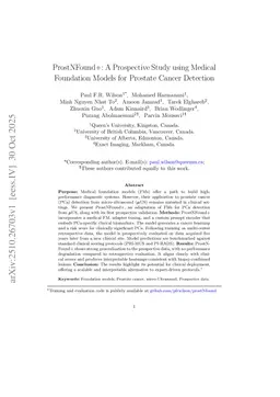 ProstNFound+: A Prospective Study using Medical Foundation Models for Prostate Cancer Detection