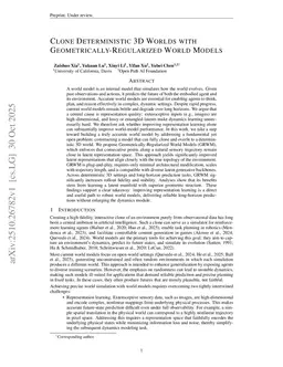 Clone Deterministic 3D Worlds