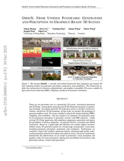 OmniX: From Unified Panoramic Generation and Perception to Graphics-Ready 3D Scenes