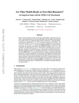 Are Video Models Ready as Zero-Shot Reasoners? An Empirical Study with the MME-CoF Benchmark