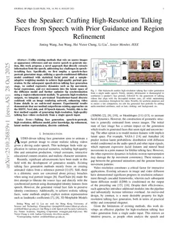 See the Speaker: Crafting High-Resolution Talking Faces from Speech with Prior Guidance and Region Refinement