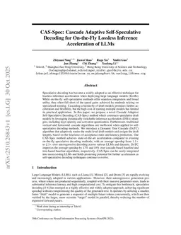CAS-Spec: Cascade Adaptive Self-Speculative Decoding for On-the-Fly Lossless Inference Acceleration of LLMs