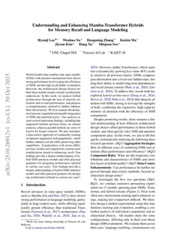 Understanding and Enhancing Mamba-Transformer Hybrids for Memory Recall and Language Modeling