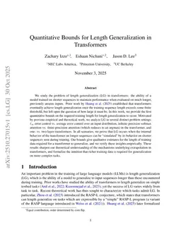 Quantitative Bounds for Length Generalization in Transformers