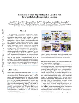 Incremental Human-Object Interaction Detection with Invariant Relation Representation Learning