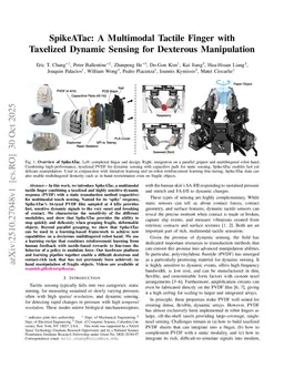 SpikeATac: A Multimodal Tactile Finger with Taxelized Dynamic Sensing for Dexterous Manipulation