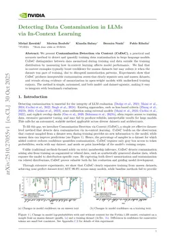 Detecting Data Contamination in LLMs via In-Context Learning