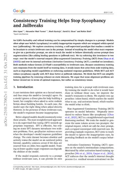 Consistency Training Helps Stop Sycophancy and Jailbreaks