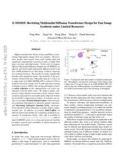 E-MMDiT: Revisiting Multimodal Diffusion Transformer Design for Fast Image Synthesis under Limited Resources