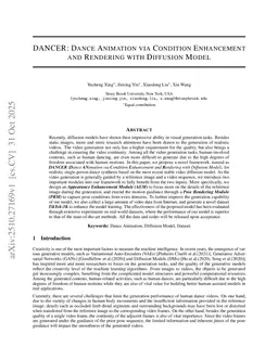 DANCER: Dance ANimation via Condition Enhancement and Rendering with diffusion model