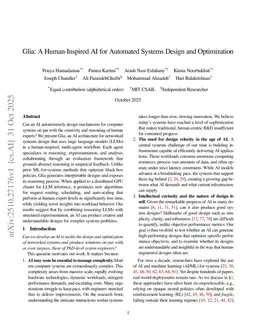 Glia: A Human-Inspired AI for Automated Systems Design and Optimization