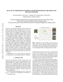 Dual-level Progressive Hardness-Aware Reweighting for Cross-View Geo-Localization