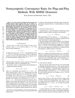 Nonasymptotic Convergence Rates for Plug-and-Play Methods With MMSE Denoisers