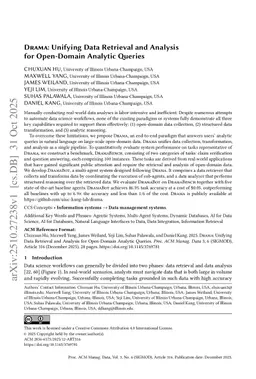 DRAMA: Unifying Data Retrieval and Analysis for Open-Domain Analytic Queries