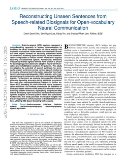 Reconstructing Unseen Sentences from Speech-related Biosignals for Open-vocabulary Neural Communication