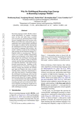 Why Do Multilingual Reasoning Gaps Emerge in Reasoning Language Models?
