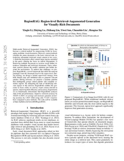 RegionRAG: Region-level Retrieval-Augmented Generation for Visual Document Understanding