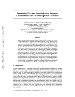 Decreasing Entropic Regularization Averaged Gradient for Semi-Discrete Optimal Transport