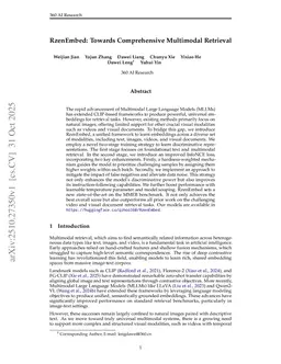 RzenEmbed: Towards Comprehensive Multimodal Retrieval