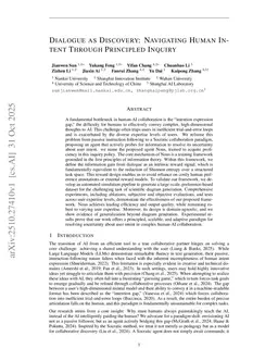 Dialogue as Discovery: Navigating Human Intent Through Principled Inquiry