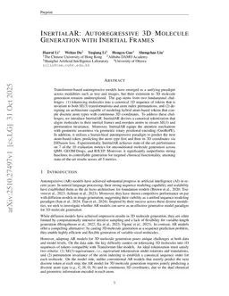 InertialAR: Autoregressive 3D Molecule Generation with Inertial Frames