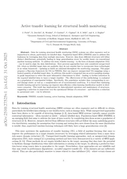 Active transfer learning for structural health monitoring