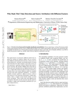 Who Made This? Fake Detection and Source Attribution with Diffusion Features