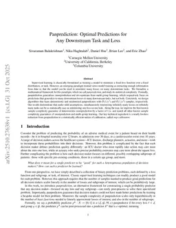 Panprediction: Optimal Predictions for Any Downstream Task and Loss